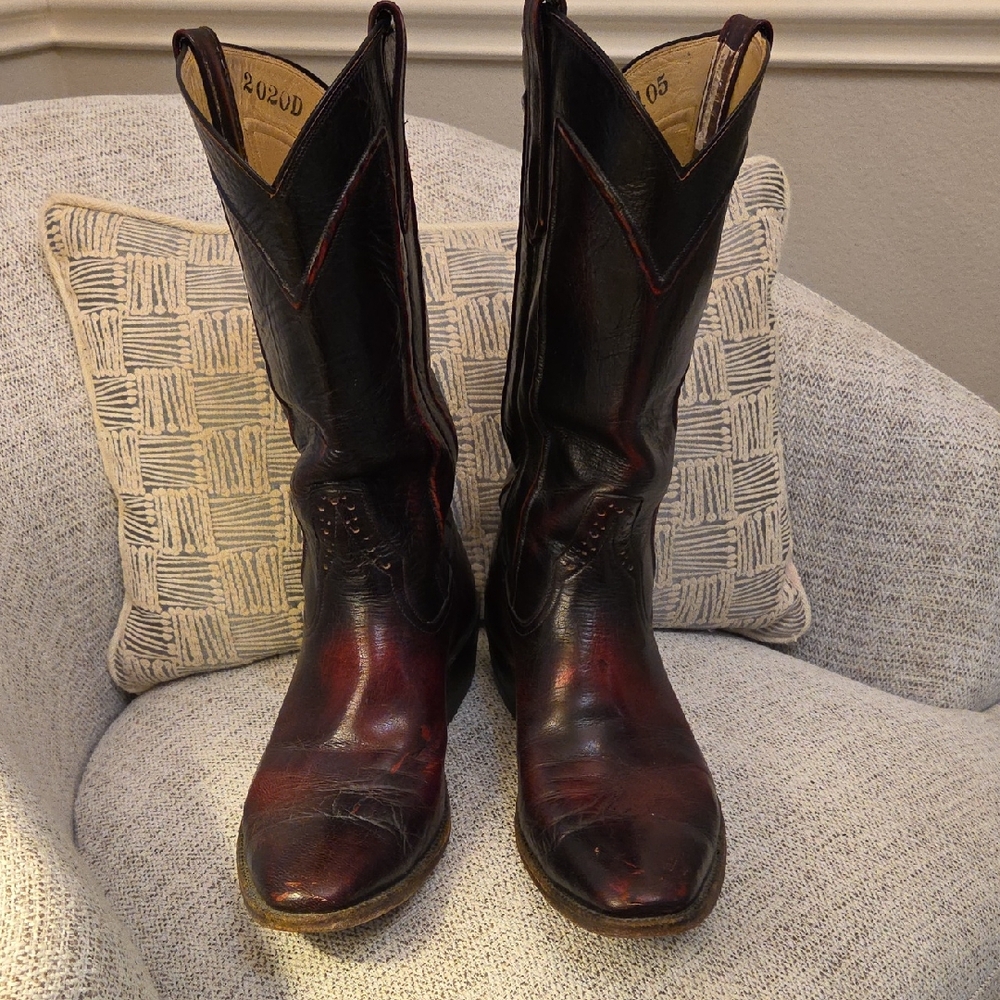 Rios of Mercedes Dark Brown Cowboy Boots